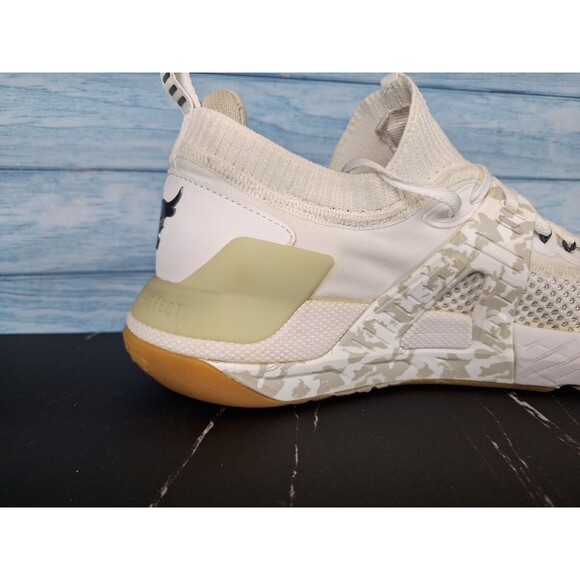 Under Armour Project Rock 4 Men\'s White Camo Lifting Shoes Sz 13 main image 12